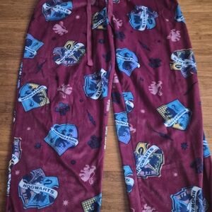 Warner Bros. Burgundy Hogwarts Pajama Pants